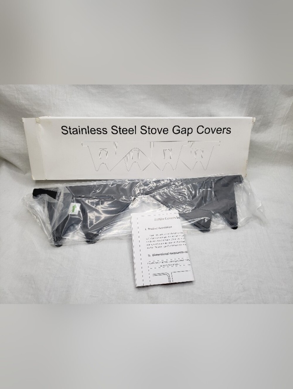 Stainless Steel Black Stove Gap Cover Trim Kit
